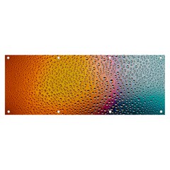 Rain Drop Abstract Design Banner And Sign 8  X 3  by Excel