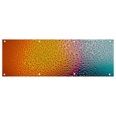 Rain Drop Abstract Design Banner And Sign 9  X 3  by Excel