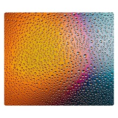 Rain Drop Abstract Design Premium Plush Fleece Blanket (small) by Excel