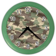 Camouflage Design Color Wall Clock