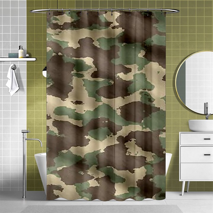 Camouflage Design Shower Curtain 48  x 72  (Small) 