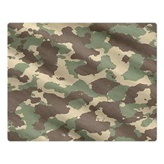 Camouflage Design Two Sides Premium Plush Fleece Blanket (large) by Excel