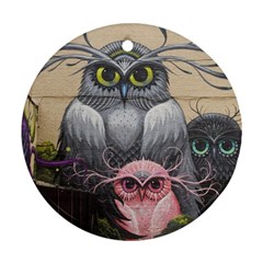 Graffiti Owl Design Ornament (round) by Excel