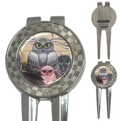 Graffiti Owl Design 3-in-1 Golf Divots by Excel