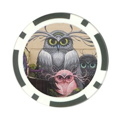 Graffiti Owl Design Poker Chip Card Guard by Excel