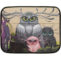 Graffiti Owl Design Two Sides Fleece Blanket (mini) by Excel