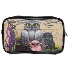 Graffiti Owl Design Toiletries Bag (one Side) by Excel