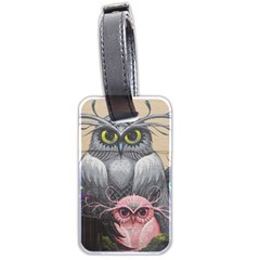 Graffiti Owl Design Luggage Tag (two Sides) by Excel