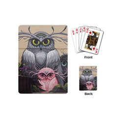 Graffiti Owl Design Playing Cards Single Design (mini) by Excel