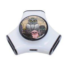 Graffiti Owl Design 3-port Usb Hub by Excel