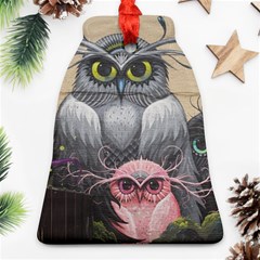 Graffiti Owl Design Bell Ornament (two Sides) by Excel