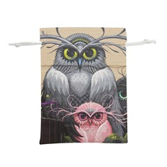 Graffiti Owl Design Lightweight Drawstring Pouch (m) by Excel