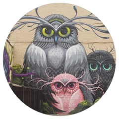 Graffiti Owl Design Round Trivet by Excel