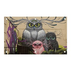 Graffiti Owl Design Banner And Sign 5  X 3  by Excel