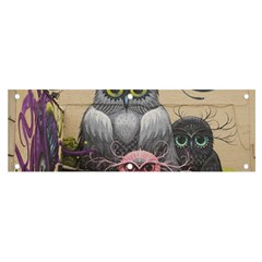 Graffiti Owl Design Banner And Sign 6  X 2  by Excel