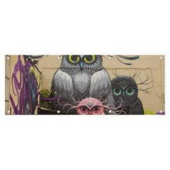 Graffiti Owl Design Banner And Sign 8  X 3  by Excel