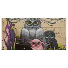 Graffiti Owl Design Banner And Sign 8  X 4  by Excel