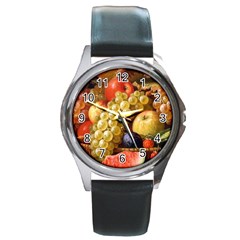 Fruits Round Metal Watch by Excel