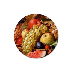 Fruits Rubber Round Coaster (4 Pack) by Excel