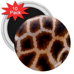 Giraffe Skin Design 3  Magnets (10 Pack) 