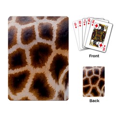 Giraffe Skin Design Playing Cards Single Design (rectangle) by Excel