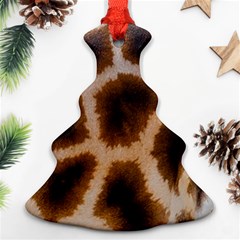 Giraffe Skin Design Christmas Tree Ornament (two Sides) by Excel