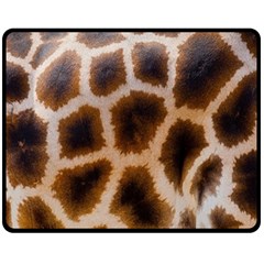 Giraffe Skin Design Two Sides Fleece Blanket (medium) by Excel