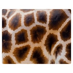 Giraffe Skin Design Two Sides Premium Plush Fleece Blanket (medium) by Excel