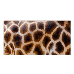 Giraffe Skin Design Satin Shawl 45  X 80  by Excel