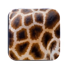 Giraffe Skin Design Square Metal Box (black) by Excel