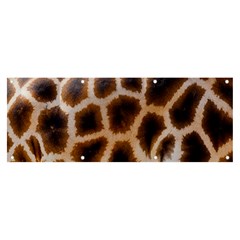 Giraffe Skin Design Banner And Sign 8  X 3  by Excel