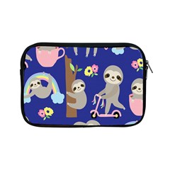 Hand-drawn-cute-sloth-pattern-background Apple Ipad Mini Zipper Cases by Simbadda