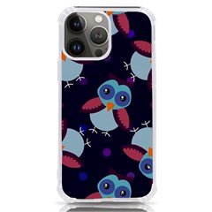 Owl-pattern-background Iphone 13 Pro Max Tpu Uv Print Case by Simbadda