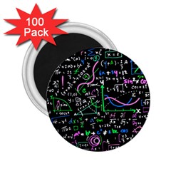 Math-linear-mathematics-education-circle-background 2.25  Magnets (100 pack) 