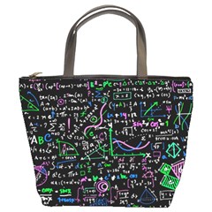 Math-linear-mathematics-education-circle-background Bucket Bag