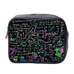 Math-linear-mathematics-education-circle-background Mini Toiletries Bag (Two Sides)