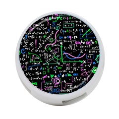 Math-linear-mathematics-education-circle-background 4-Port USB Hub (Two Sides)