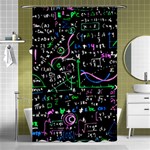 Math-linear-mathematics-education-circle-background Shower Curtain 48  x 72  (Small)  Curtain(48  X 72 )