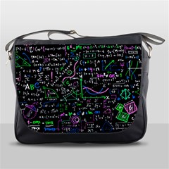 Math-linear-mathematics-education-circle-background Messenger Bag