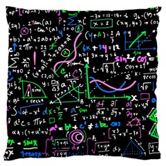 Math-linear-mathematics-education-circle-background Large Cushion Case (One Side)