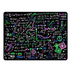 Math-linear-mathematics-education-circle-background Two Sides Fleece Blanket (Small)