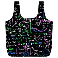 Math-linear-mathematics-education-circle-background Full Print Recycle Bag (XL)