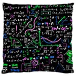 Math-linear-mathematics-education-circle-background Large Premium Plush Fleece Cushion Case (One Side) Front