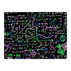 Math-linear-mathematics-education-circle-background Two Sides Premium Plush Fleece Blanket (Mini)