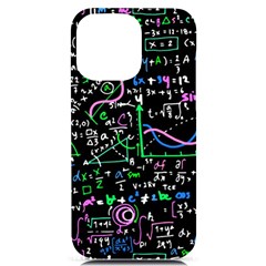 Math-linear-mathematics-education-circle-background iPhone 14 Pro Max Black UV Print Case