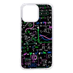 Math-linear-mathematics-education-circle-background Iphone 14 Pro Max Tpu Uv Print Case by Simbadda