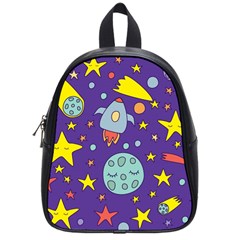 Card-with-lovely-planets School Bag (small) by Simbadda