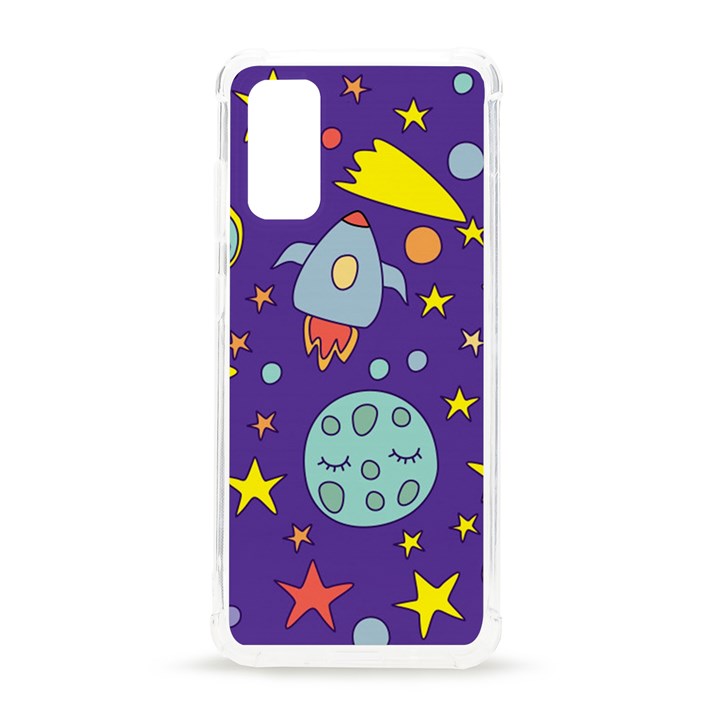 Card-with-lovely-planets Samsung Galaxy S20 6.2 Inch TPU UV Case