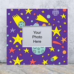 Card-with-lovely-planets White Wall Photo Frame 5  X 7  by Simbadda