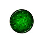 Green-rod-shaped-bacteria Hat Clip Ball Marker (4 pack) Front